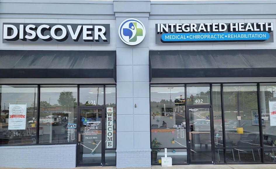 Discover Integrated Health, a chiropractic clinic store front - Chiropractor Kennesaw GA Discover Integrated Health, a chiropractic clinic store front - Chiropractor Kennesaw GA